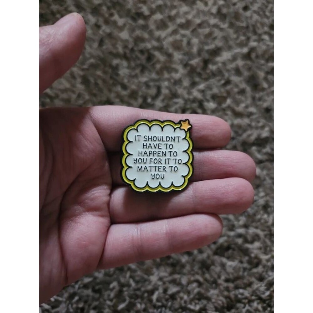 Funny enamel metal pin